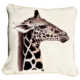 ClassicB020100111 Giraffe Cushion Cover Size 45cm Square Stone Backing & Piping