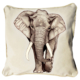 ClassicB030300111 Elephant Cushion Cover Size 45cm Square Stone Backing & Piping