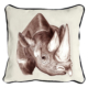 ClassicB040200122 Rhino Cushion Cover Size 45cm Square Black Backing & Piping