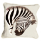 ClassicB060100111 Zebra Cushion Cover Size 45cm Square Stone Backing & Piping