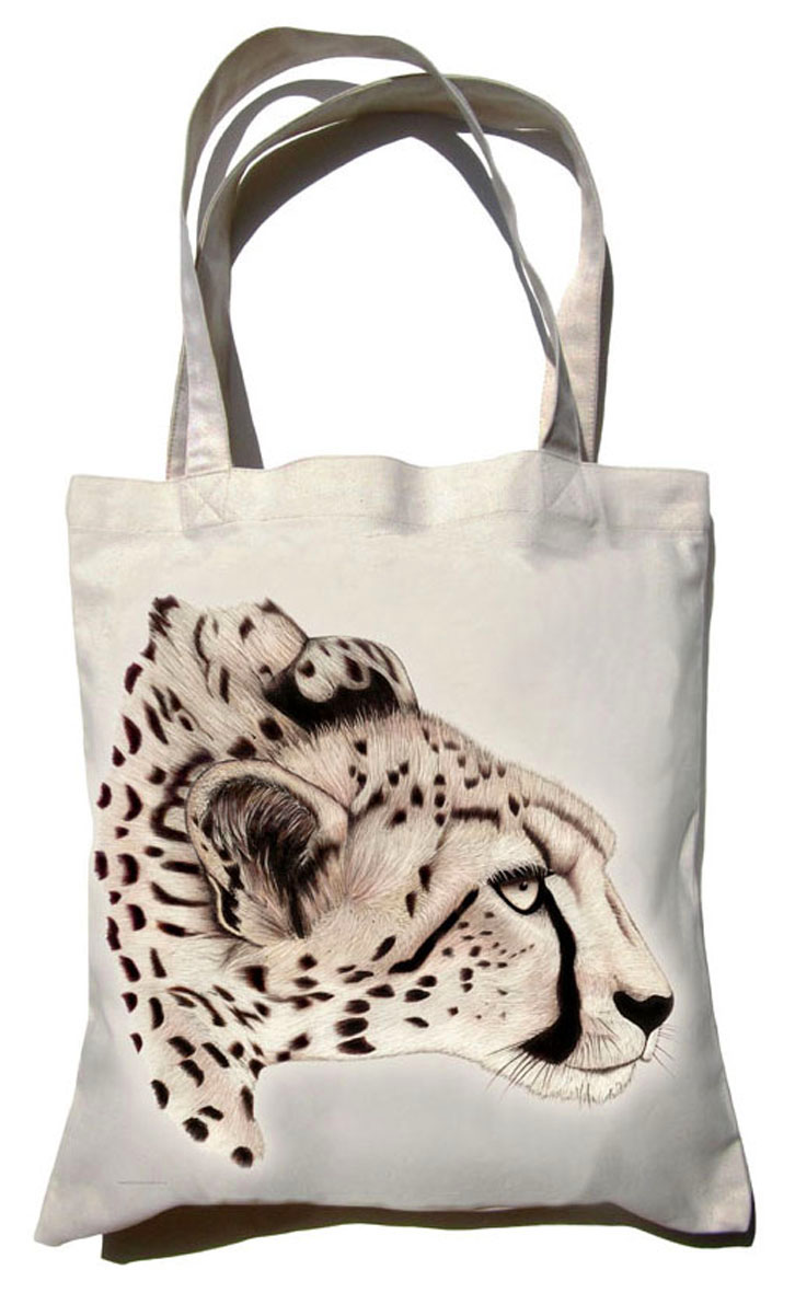 ClassicC0101001 Cheetah Canvas Bag Size 40cm x 42cm