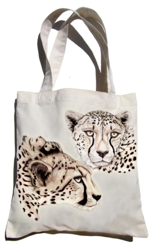 ClassicC0103001 Cheetah Canvas Bag Size 40cm x 42cm