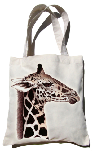 ClassicC0201001 Giraffe Canvas Bag Size 40cm x 42cm