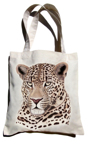 ClassicC0501001 Leopard Canvas Bag Size 40cm x 42cm