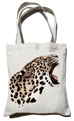 ClassicC0502001 Leopard Canvas Bag Size 40cm x 42cm