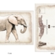 ClassicE030403 Elephant Luxury Post Card