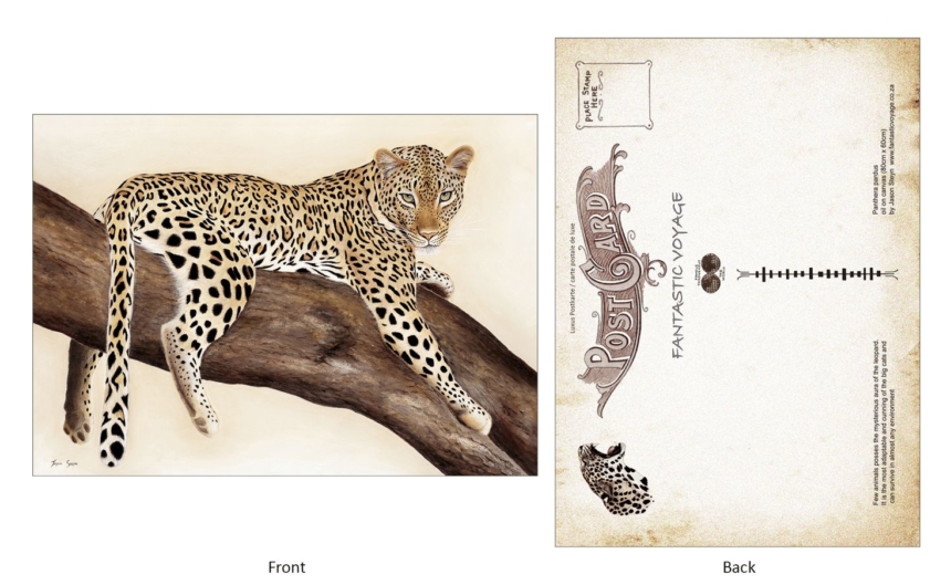 ClassicE050401 Leopard Luxury Post Card