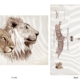 ClassicE090103 Lion Pair Luxury Post Card