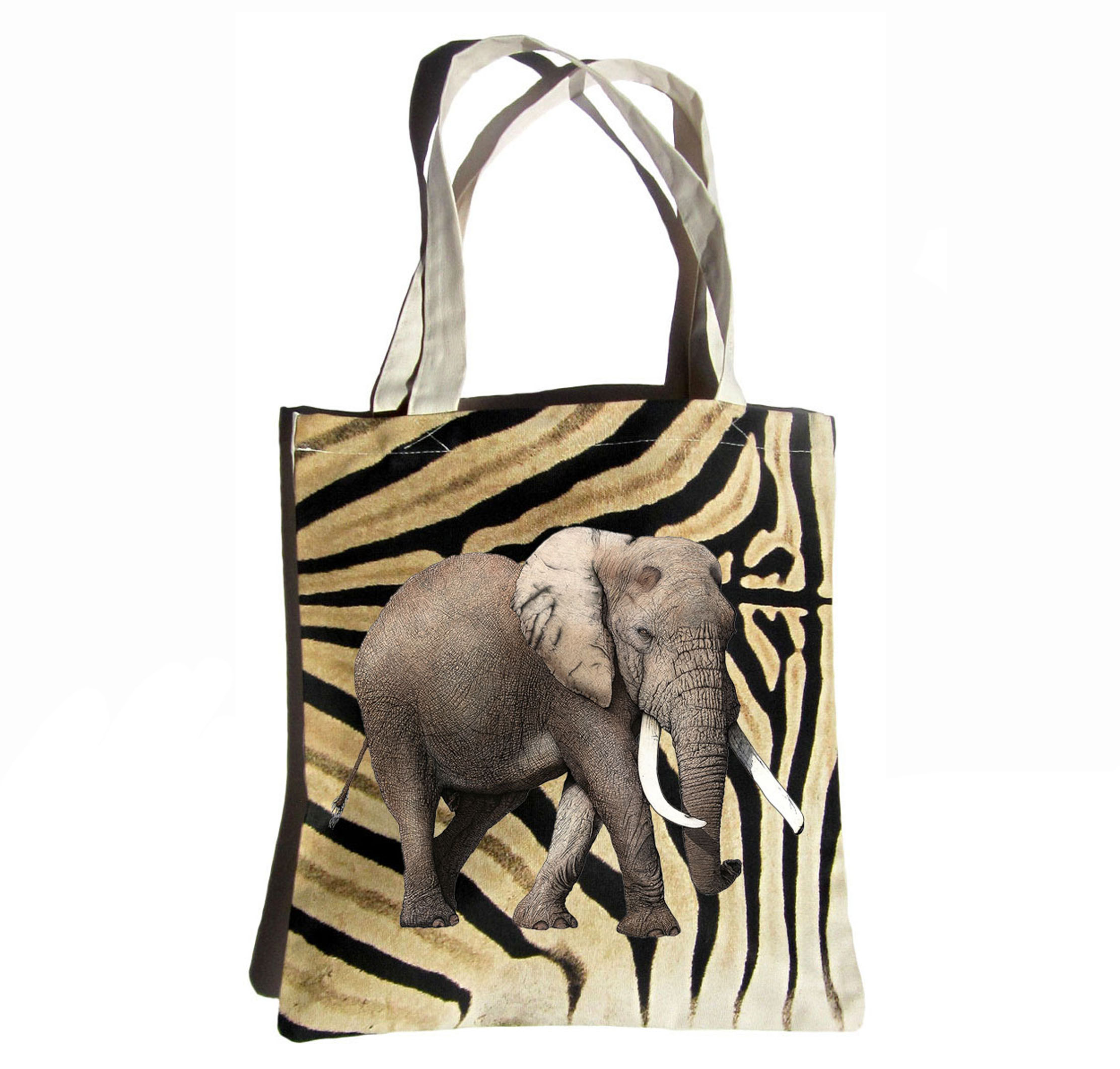 Designer Collection Natural Africa Range Canvas Bag DesignerC0301071 Elephant