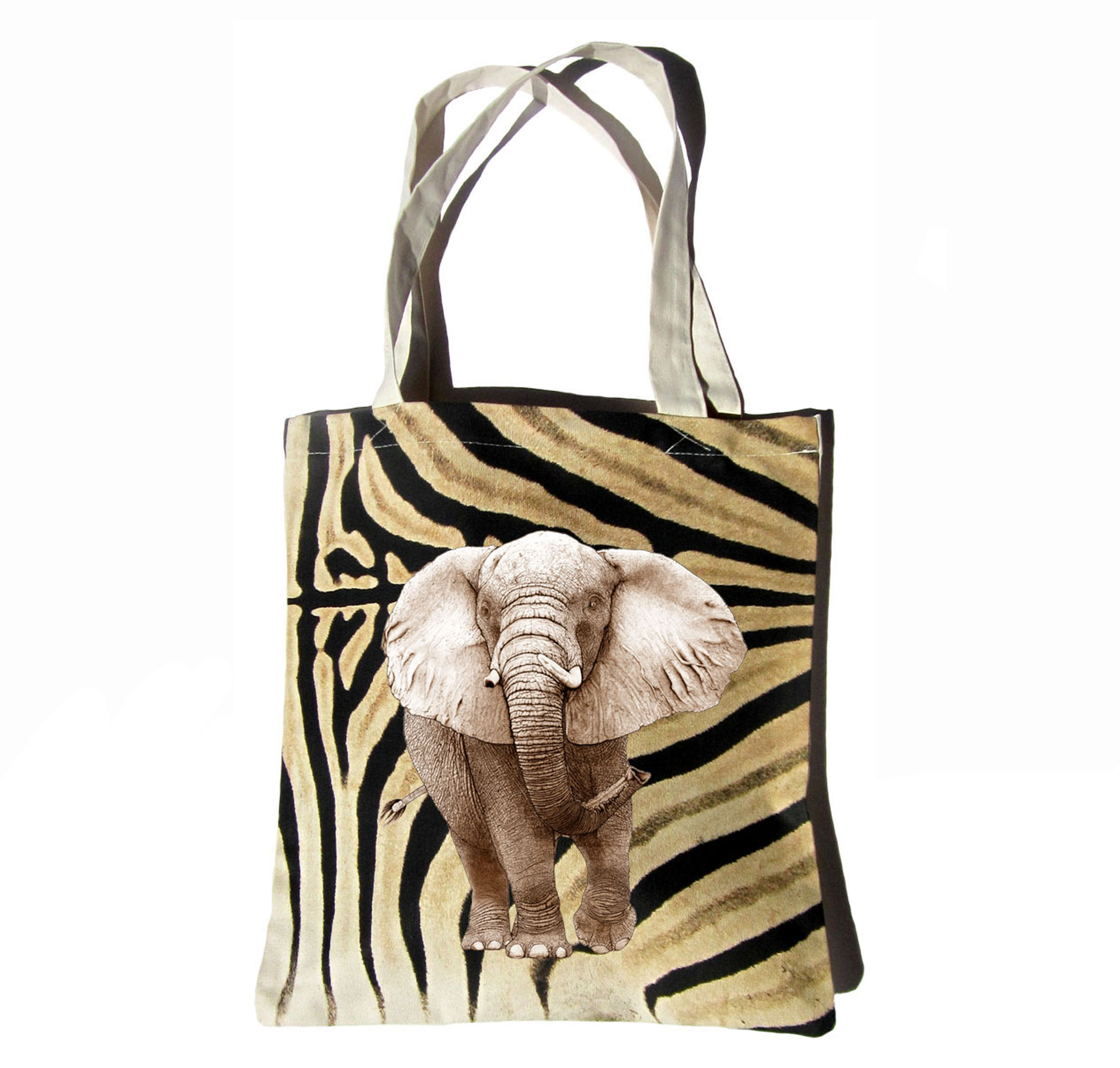 Designer Collection Natural Africa Range Canvas Bag DesignerC0302071 Elephant