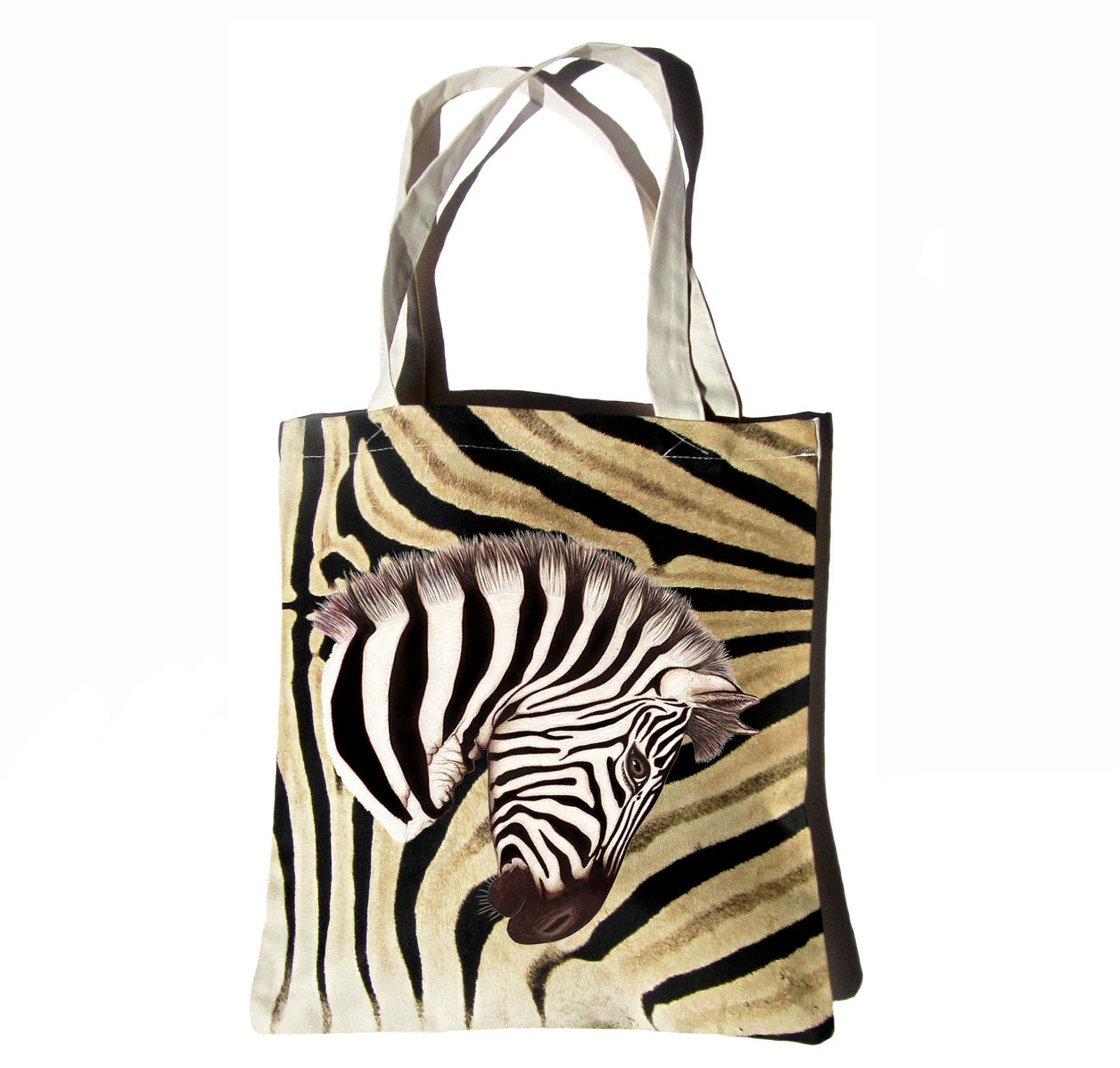 Designer Collection Natural Africa Range Canvas Bag DesignerC0601071 Zebra