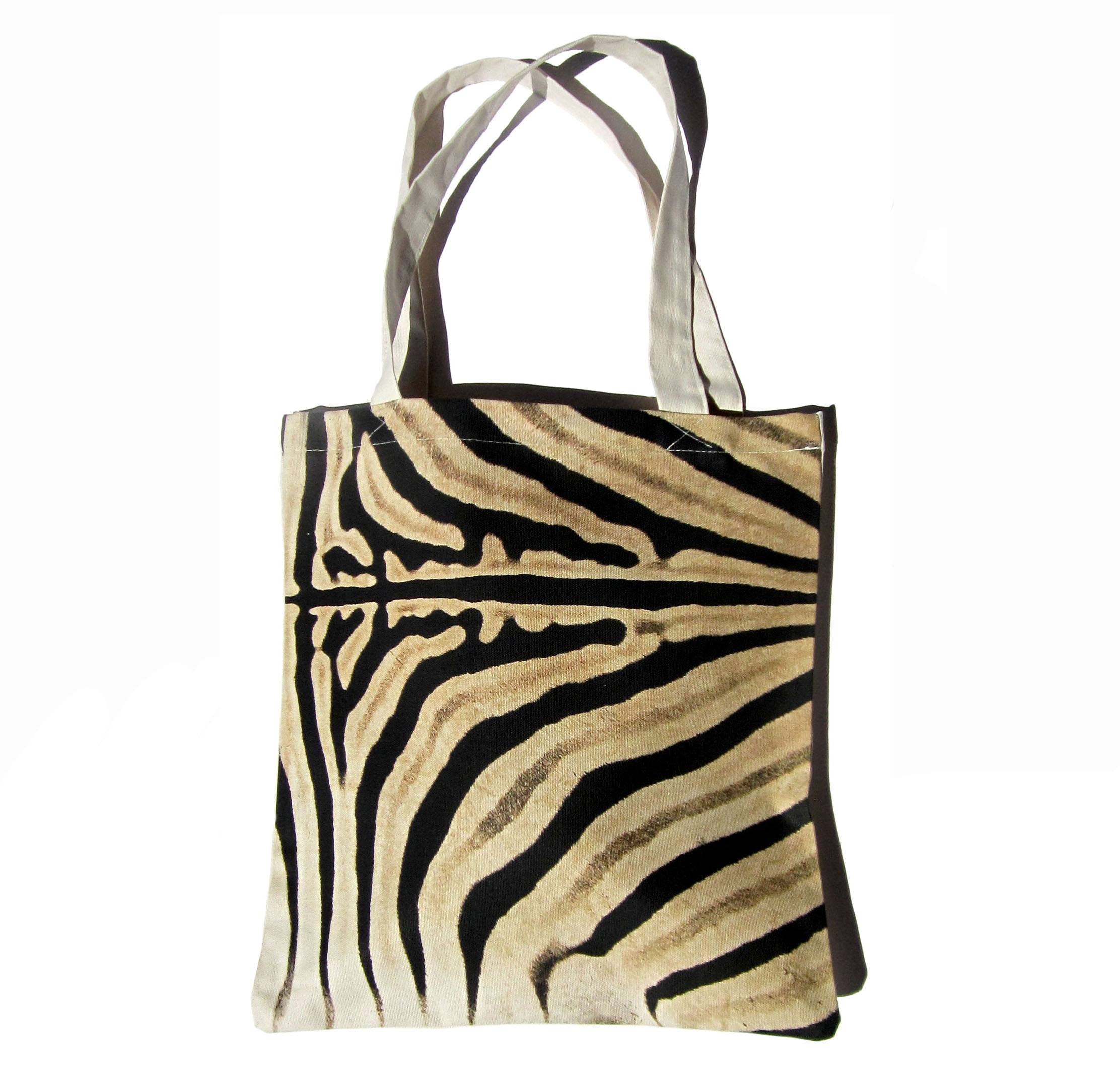 Designer Collection Natural Africa Range Canvas Bag DesignerSC071 Zebra Skin