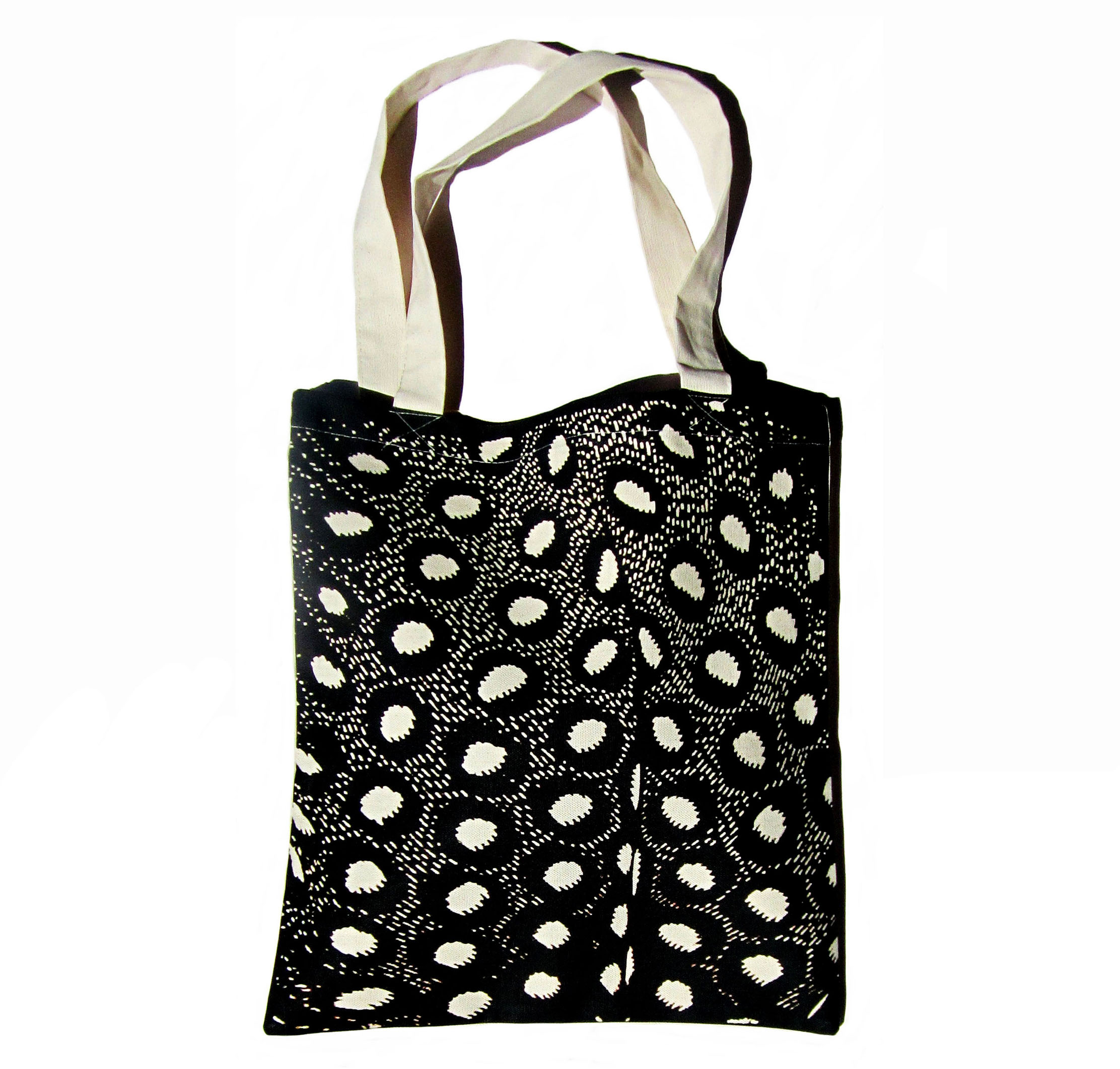 Designer Collection Natural Africa Range Canvas Bag DesignerSC091 Guinea Fowl Detail