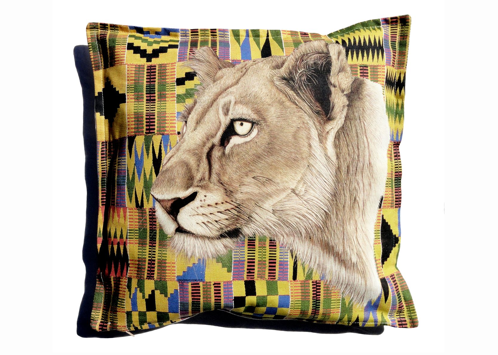 Designer Collection Tribal Colours Cushion Cover B070101110 Lioness