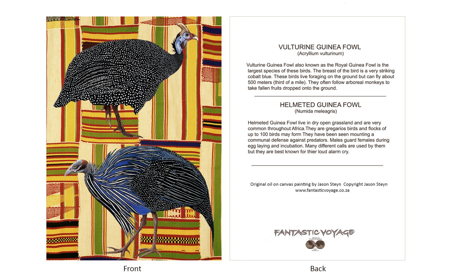 DesignerD500203 Guinea Fowl Gift Card