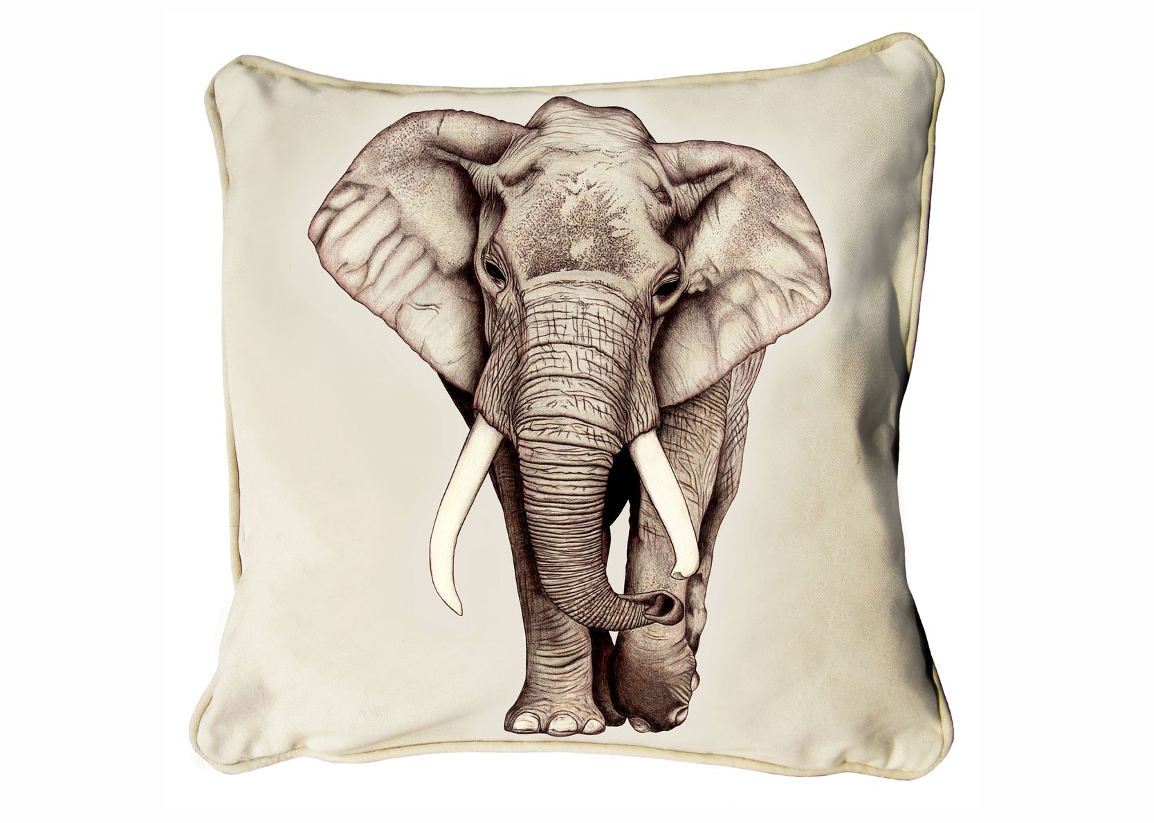 Classic Range Cushion Cover Stone Backing & Piping ClassicB030300111 Elephant