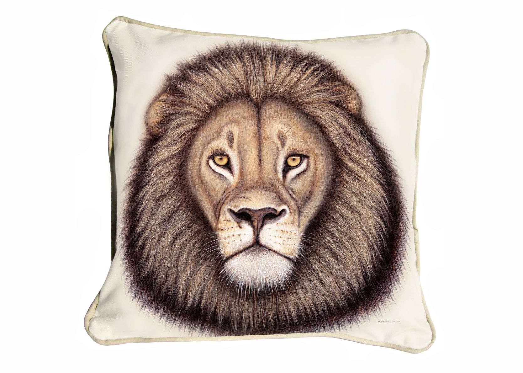 Classic Range Cushion Cover Stone Backing & Piping ClassicB080100111 Lion