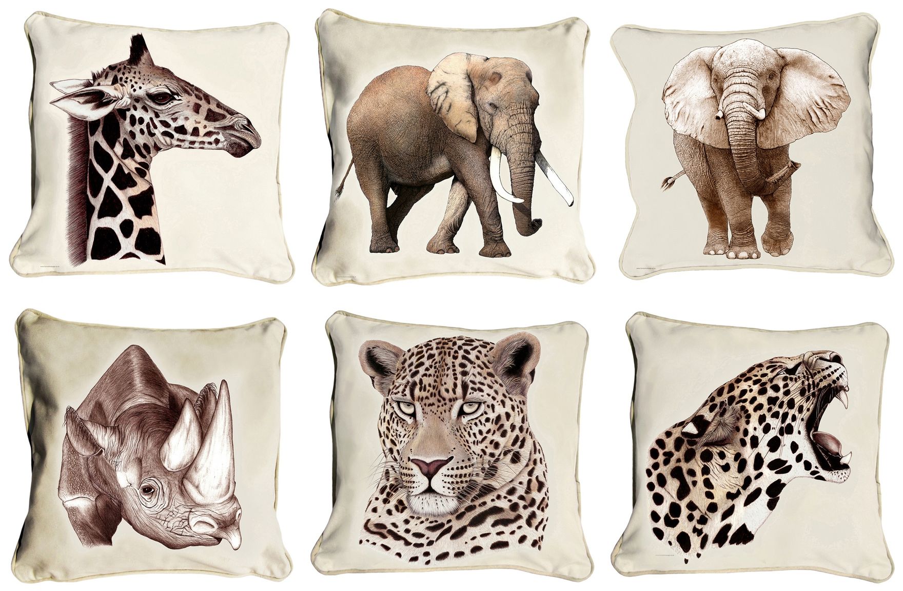 Classic Range Cushion Covers Stone Backing & Piping