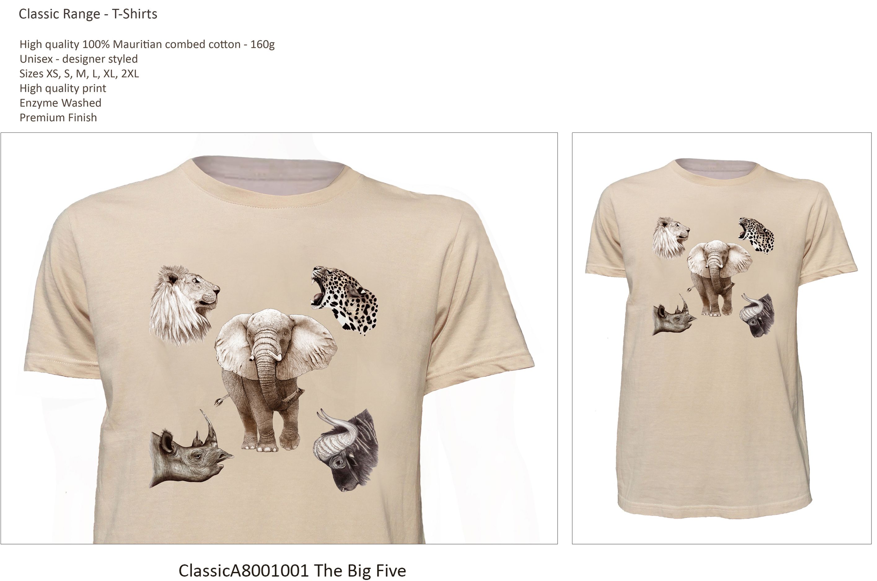 Classic Range T-Shirt ClassicA8001001 The Big Five