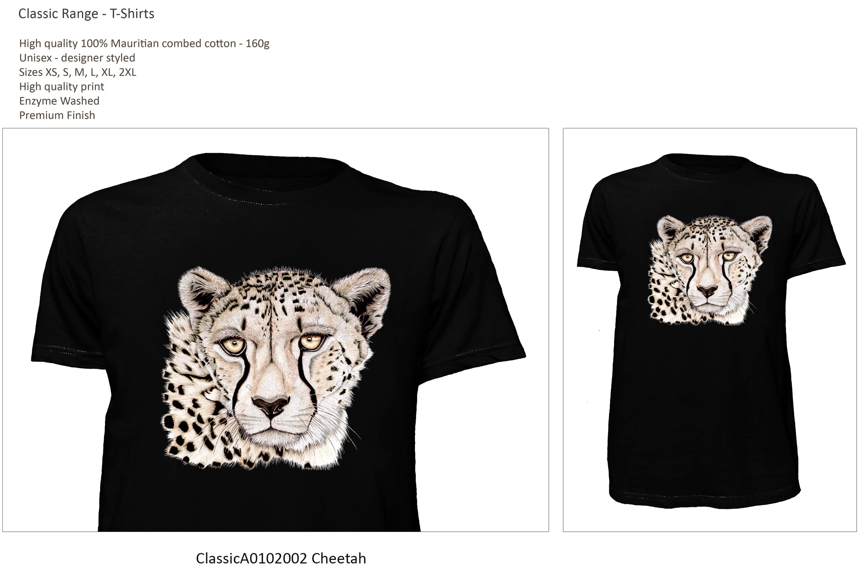 Classic Range T-Shirt ClassicA0102002 Cheetah
