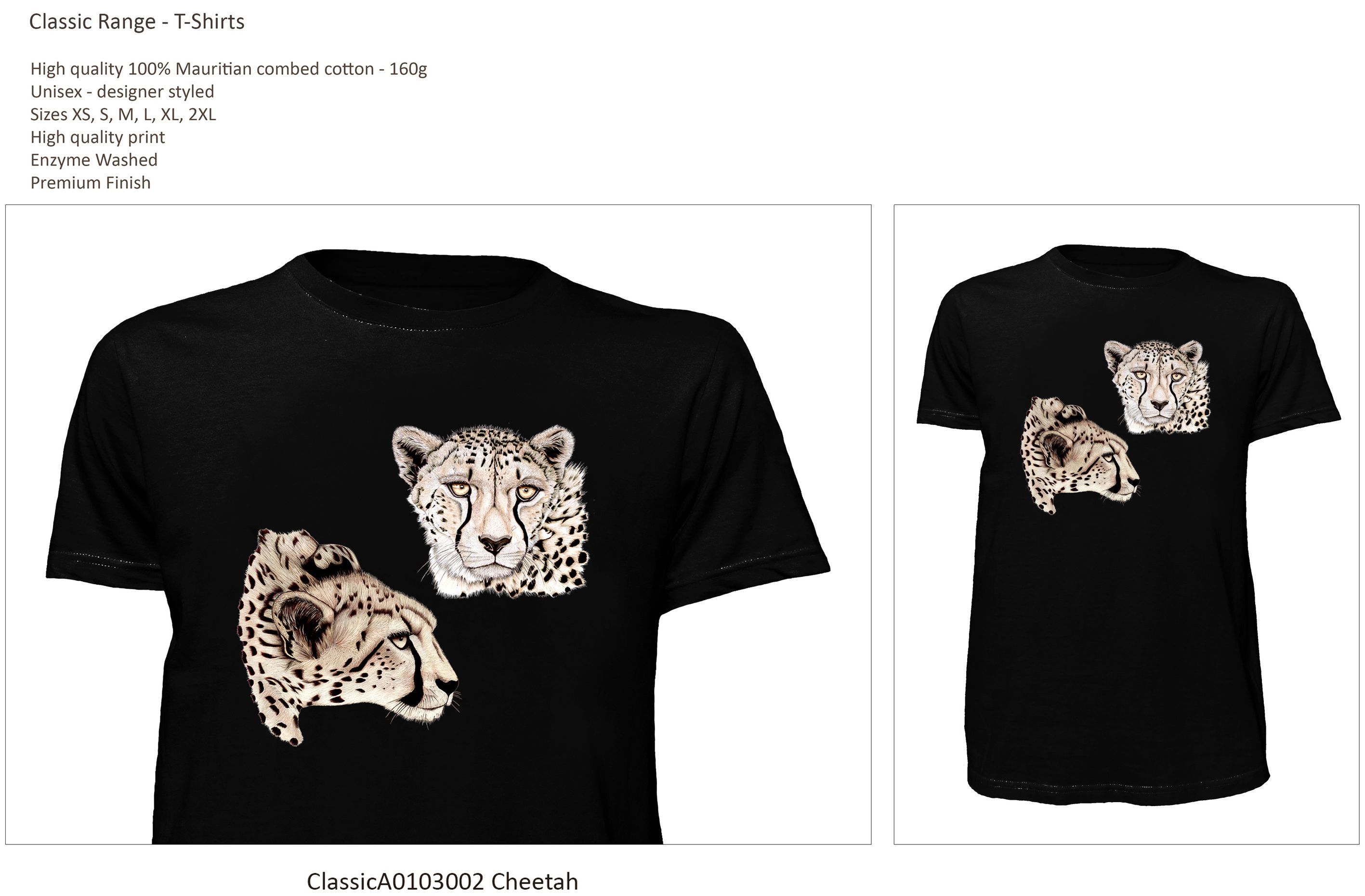 Classic Range T-Shirt ClassicA0103002 Cheetah