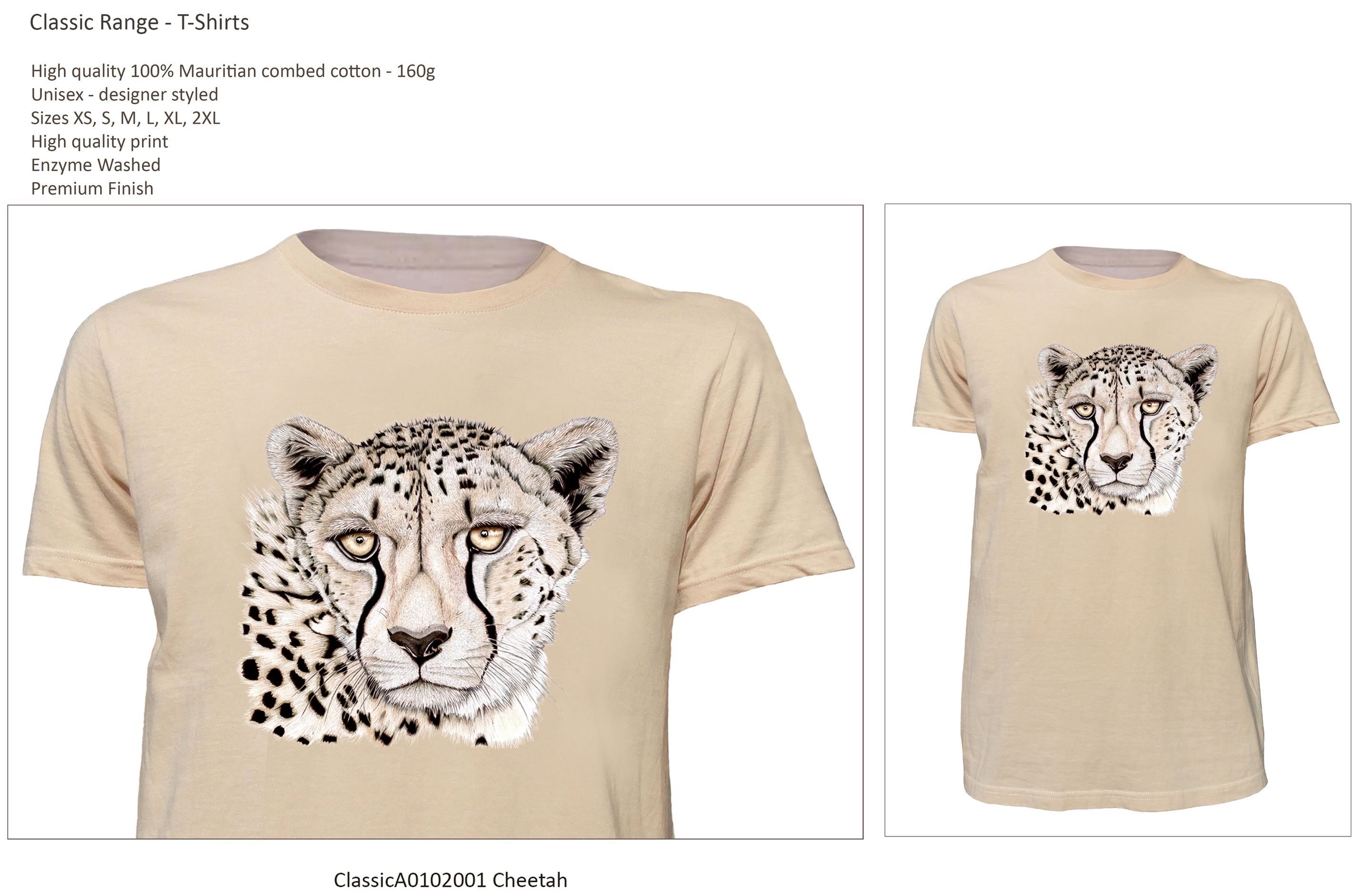 Classic Range T-Shirt ClassicA0102001 Cheetah