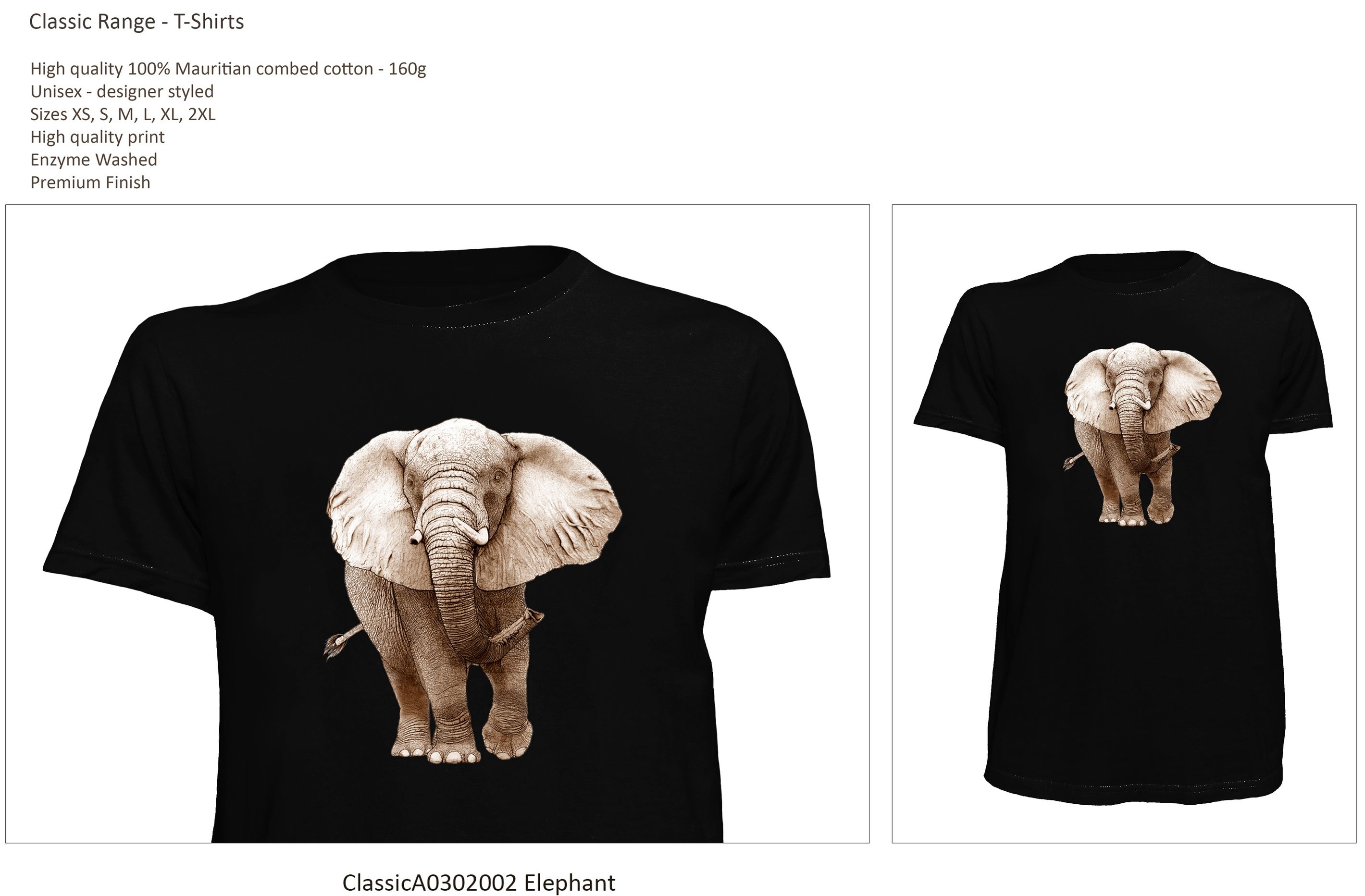 Classic Range T-Shirt ClassicA0302002 Elephant