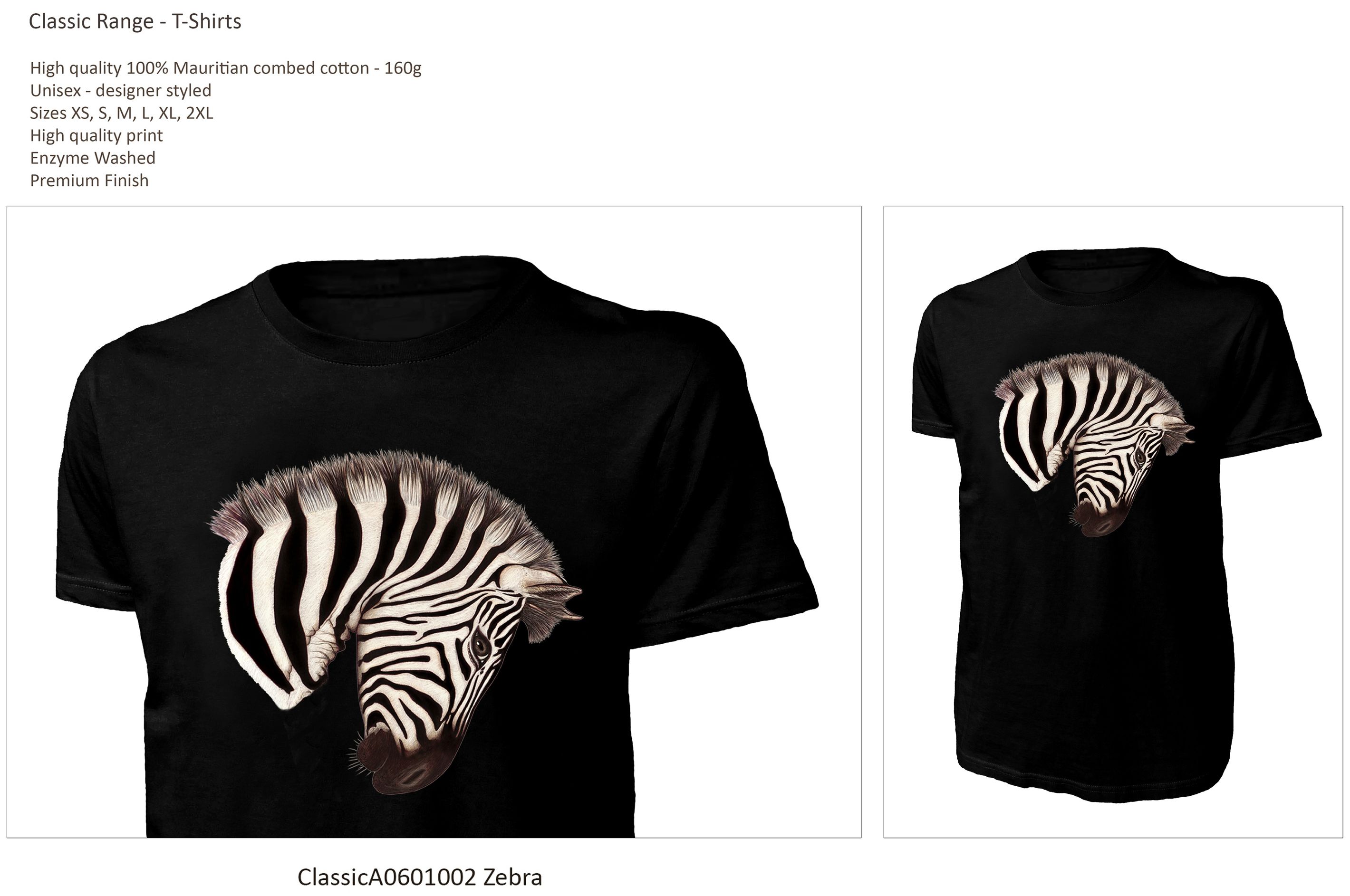 Classic Range T-Shirt ClassicA0601002 Zebra