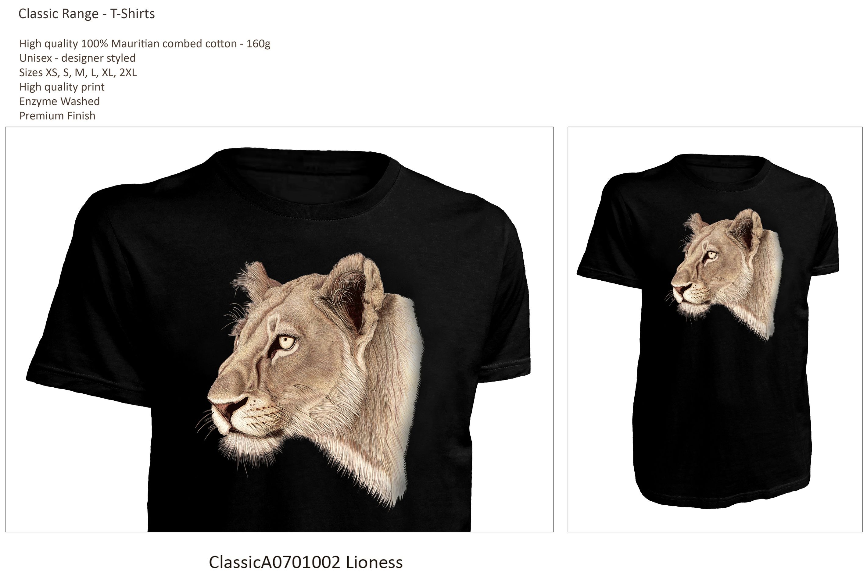 Classic Range T-Shirt ClassicA0701002 Lioness