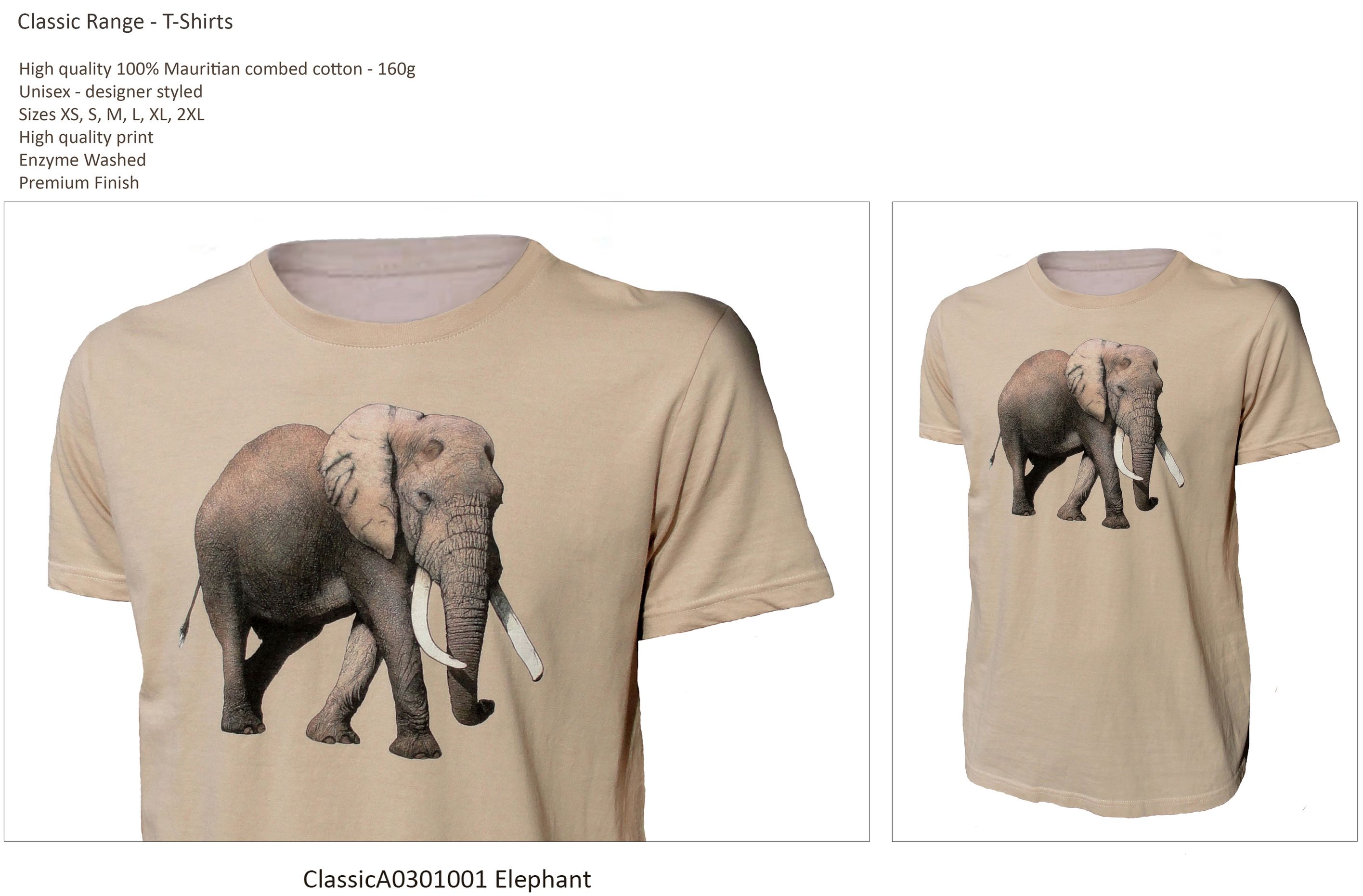 Classic Range T-Shirt ClassicA0301001 Elephant