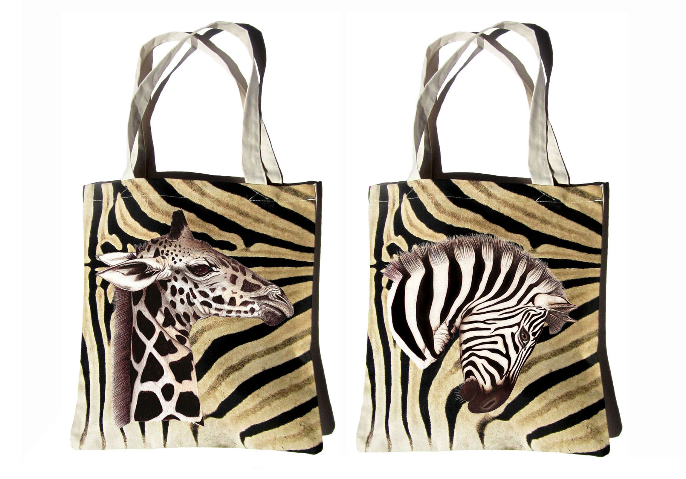 Designer Collection Natural Africa Range Canvas Bags