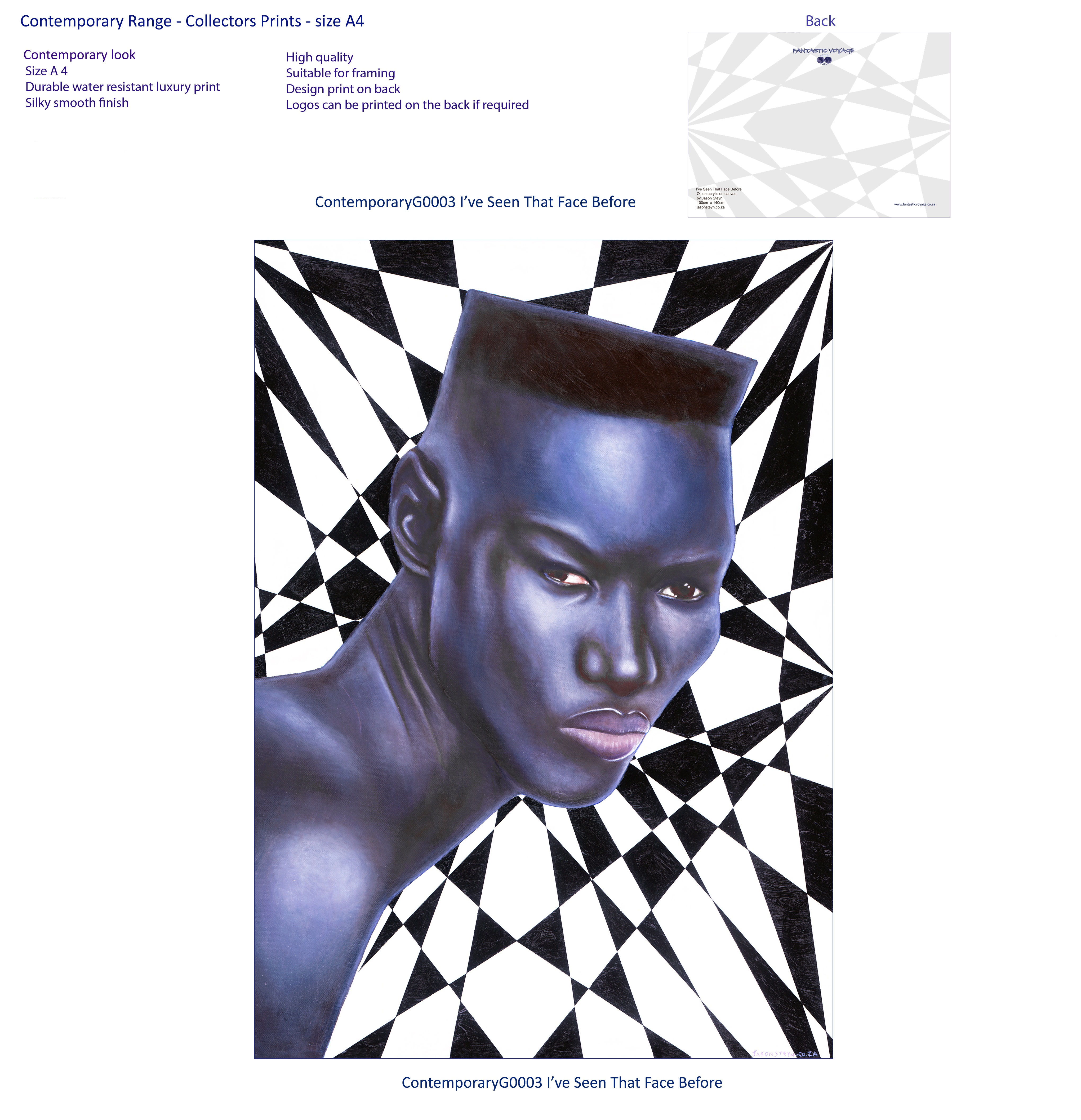 Contemporary Range Collectors Print Size A4 ContemporaryG0003 I've Seen That Face Before