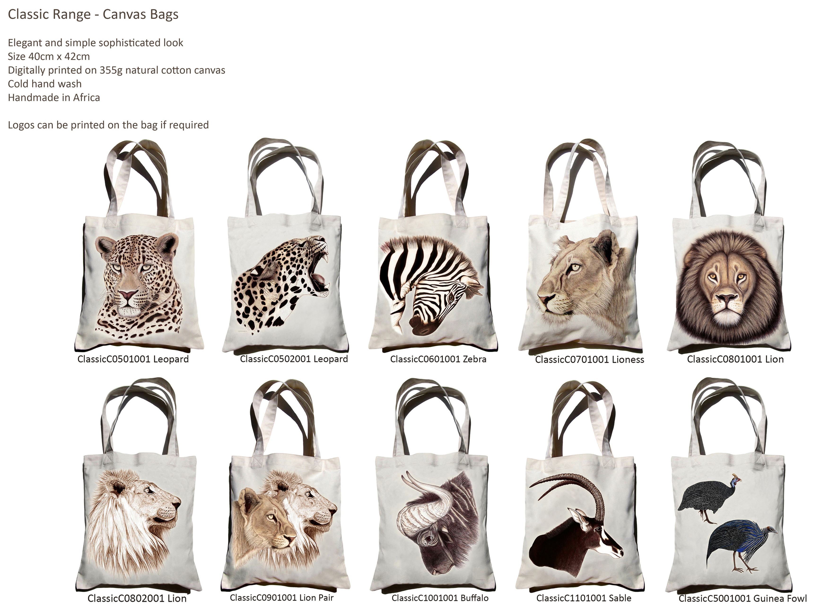 Classic Range Canvas Bags